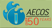 AECOS 50+ years logo