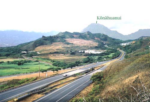 H-3 as it passes through Kapa`a Valley (Photo by Bob Bourke)